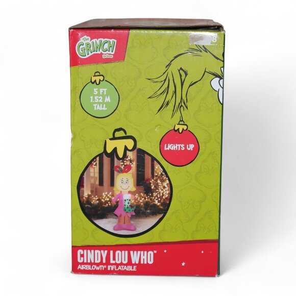 The Grinch Cindy Lou Who Life Size' Airblown Inflatable Christmas Decor Gemmy‎ - Picture 3 of 7